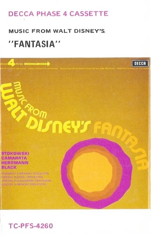 Music From Disneys Fantasia Decca 4 Phase Stereo Music Cassette Tape Free Post - Image 2 of 4