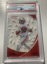 2023 Chronicles Draft Picks Clear Vision Pink CJ Stroud #2 PSA 9