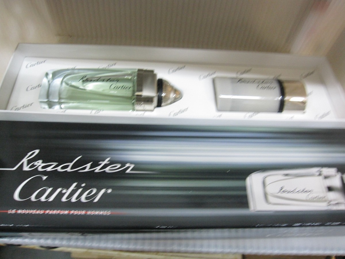 ROADSTER by CARTIER 2 PIECES SET : 3.3 oz EDT Spray +2.5 Alcohol