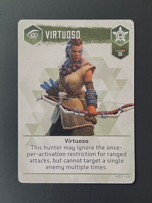 Horizon Zero Dawn Board Game | Nora Marksman, Virtuoso, Action Card Piece