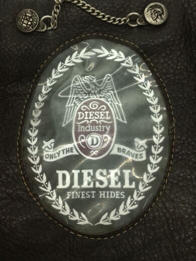 DIESEL Leather Jacket Blouson Size:M Suede RED D4… - image 3