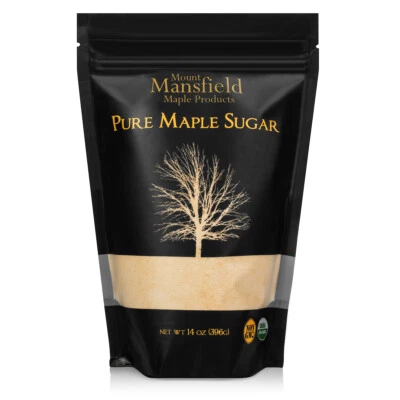 MOUNT MANSFIELD MAPLE PRODUCTS Mansfield Maple Organic Pure Vermont Granulated Maple Sugar