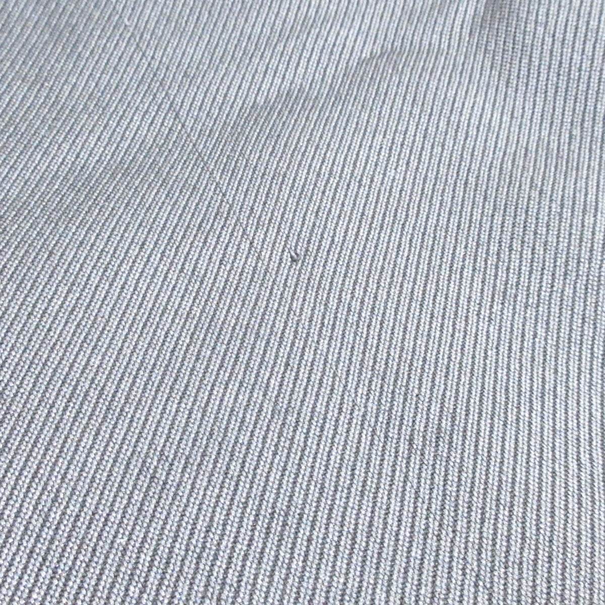Auth CHANEL Navy Black Silk Wool Scarf - image 5