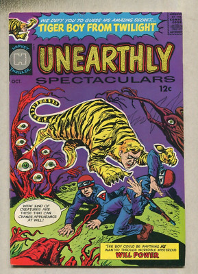 Unearthly Spectaculars:#1 VF Tiger Boy From Twilight  Harvey Comics SA