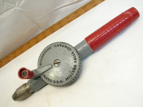 Egg Beater Hand Crank Drill Wood Tool 
