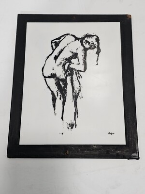 Modern Classics Series Vintage Art Edgar Degas 1834-1917 Woman After Bath Lucite