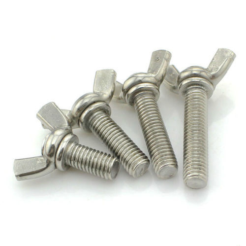 Tornillos de ala de acero inoxidable M10 M12 estándar 304 giro manual mariposa tornillo de ala - Imagen 4 de 6