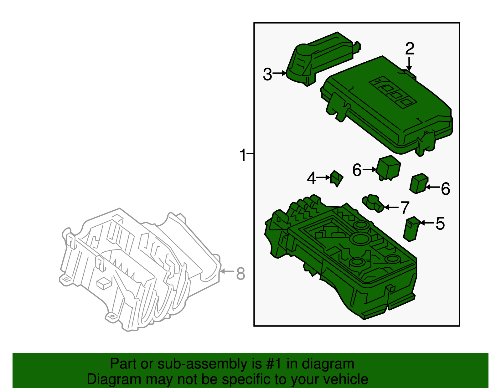 Genuine GM Front Compartment Fuse Block 42677659 eBay