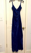 Sparkly Navy Blue Prom Dress
