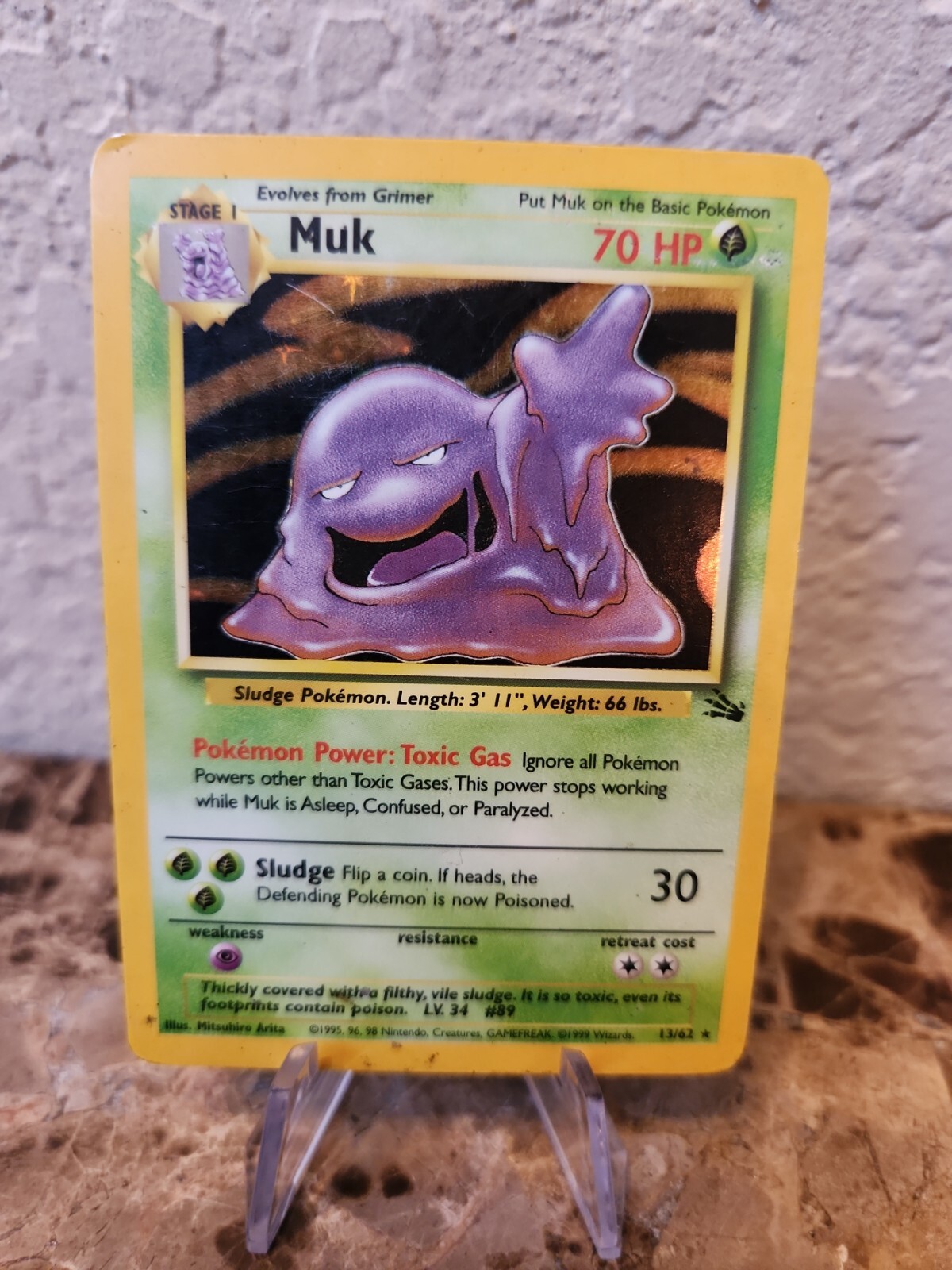 1999 Pokemon WOTC Holo Rare Muk #13/62 13/62