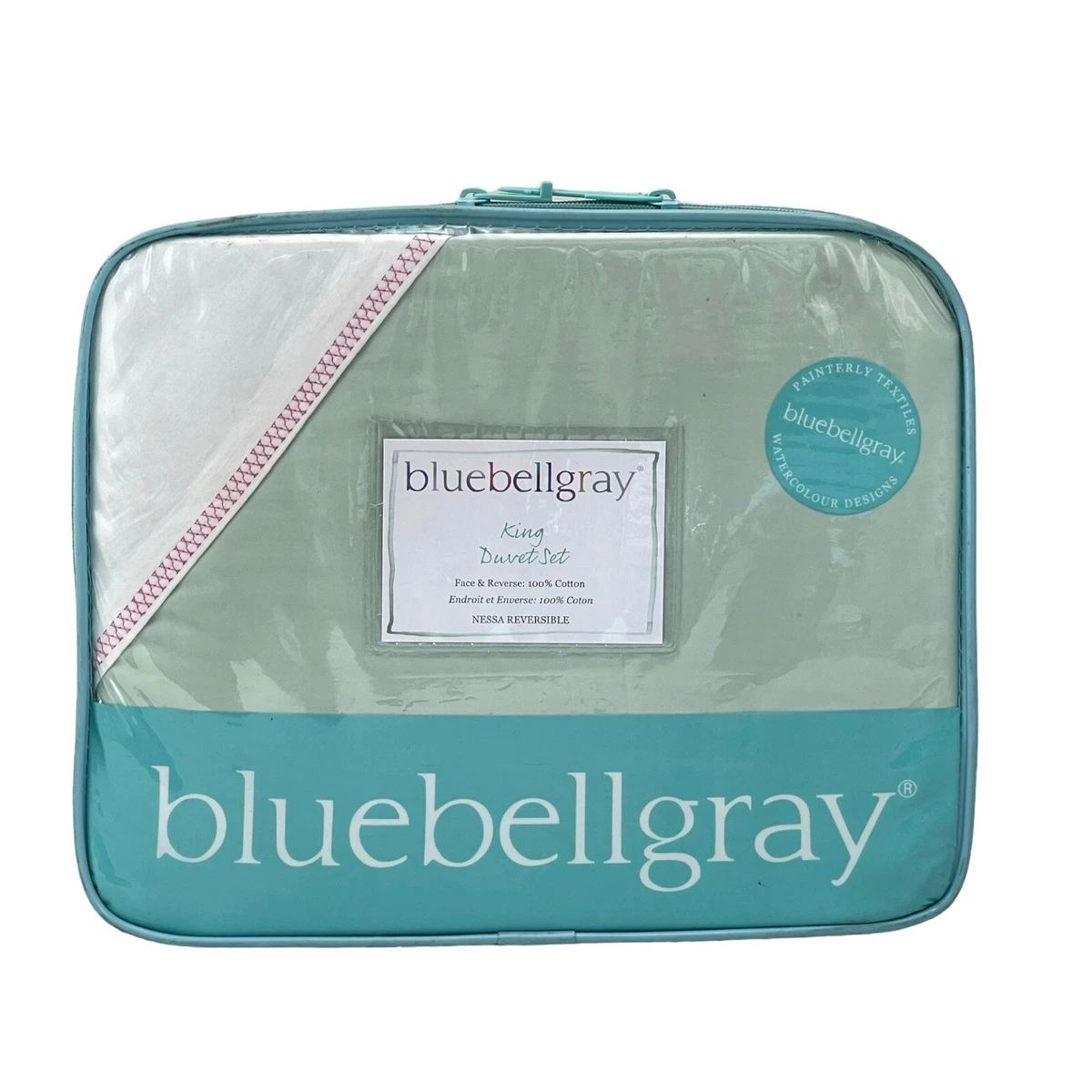 Housse de Coussin 35x35cm Fleur bleue élégante Motif soft Double Face