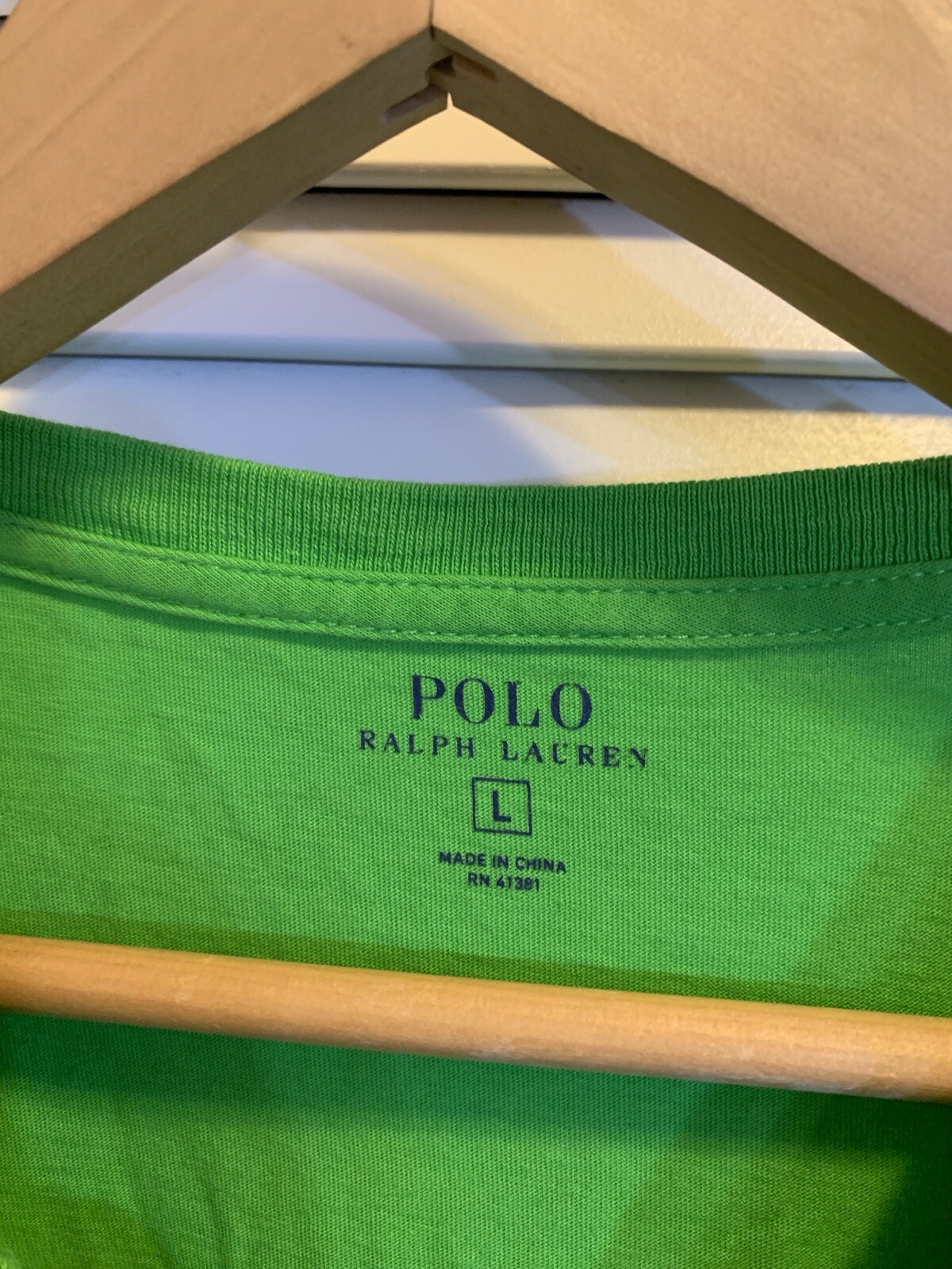 Polo Ralph Lauren T Shirt Uomo Taglia Large Verde Arancione Pony