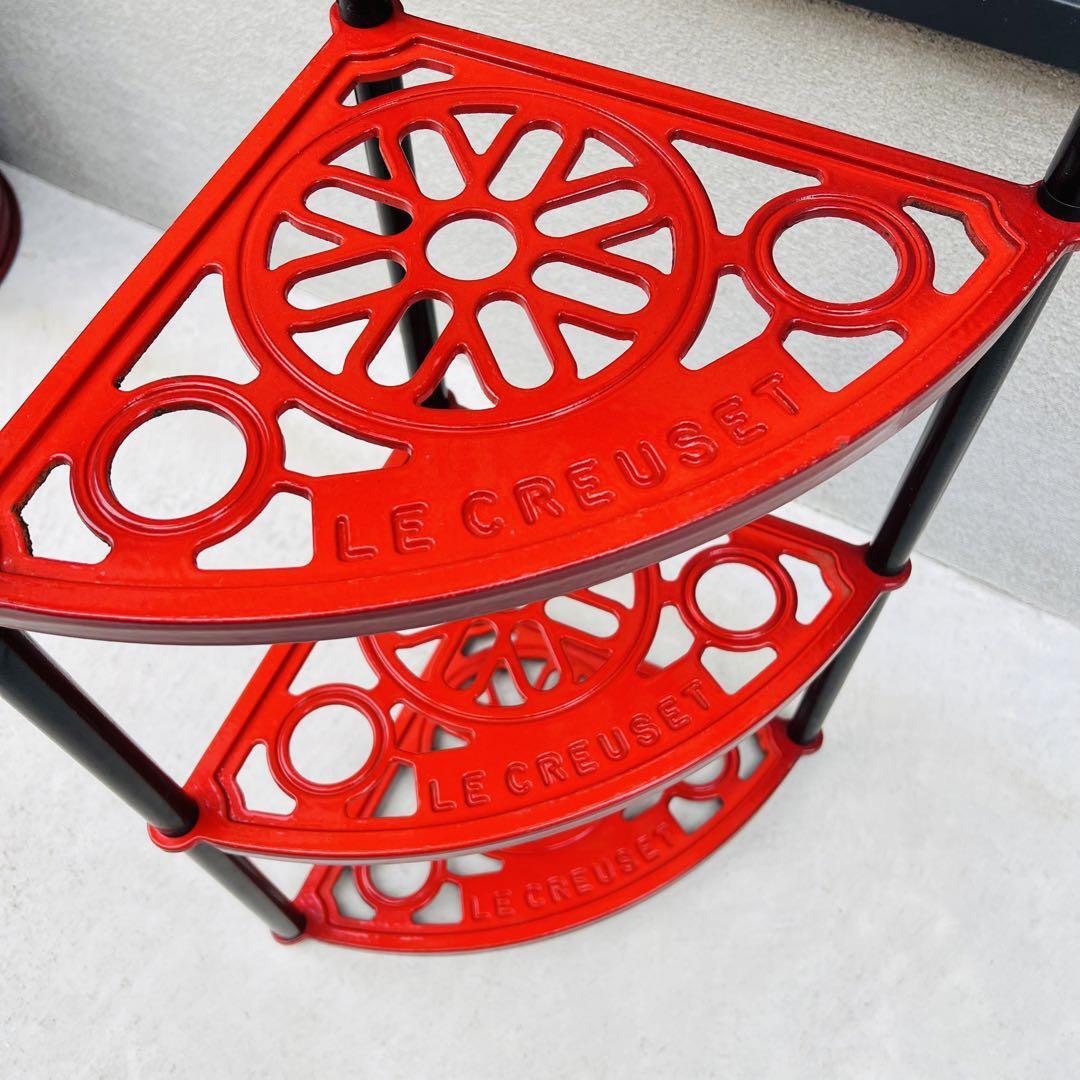 Le Creuset 5 tier pot stand Cherry Red Cast Iron Enamel | eBay
