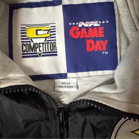 Steeler’s Black & Yellow Windbreaker Jacket Men’s Vintage Sporty Football - Изображение 4 из 4