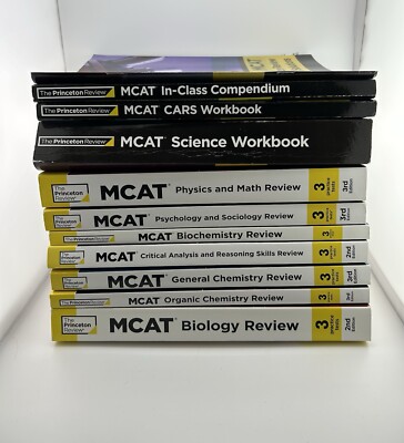 Princeton Review MCAT Subject Review Set (2nd & 3rd Edition) + Workbooks