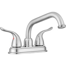Treviso Utility Laundry Sink Faucet, Threaded Brass Spout Hose End, Swivel Sp...