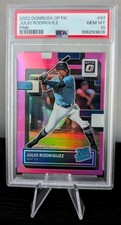 2022 Panini Donruss Optic - Rated Rookie Pink  #97 Julio Rodriguez PSA10