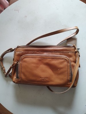 Margot New York genuine leather crossbody bag, known for its handcrafted quality
