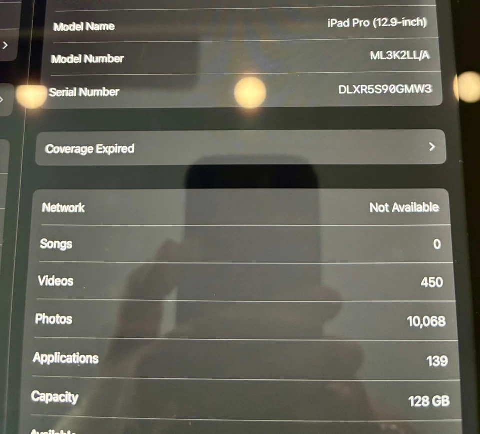 used Apple iPad Pro 12.9" 1st Gen 128GB ML3K2LL/A - Image 3 of 3