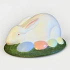 Vintage Westmoreland Milk Glass Easter Bunny on Nest w/ Easter Eggs *Lid Only*