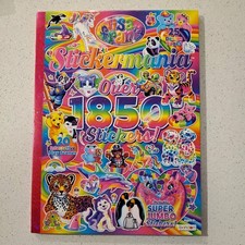 NEW Lisa Frank STICKERMANIA Book OVER 1850 Stickers Rare Complete Big Book 13"
