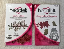  Heartfelt Creations Sugar Hollow Bungalow Dies You're a Hoot Stamps Iot