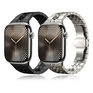Steel Band Bracelet for Apple Watch 11 10 9 8 7 6 5 SE Ultra 3 2 44/45/46/49mm