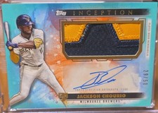 2024 Topps Inception - Jackson Chourio RPA #APC-JCH AQUA /50 (RC)