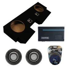 Harmony HA-F104 10" SVC Sub + Memphis PRXA1000.1 Amp  ASC Dual 10" Subwoofer Box