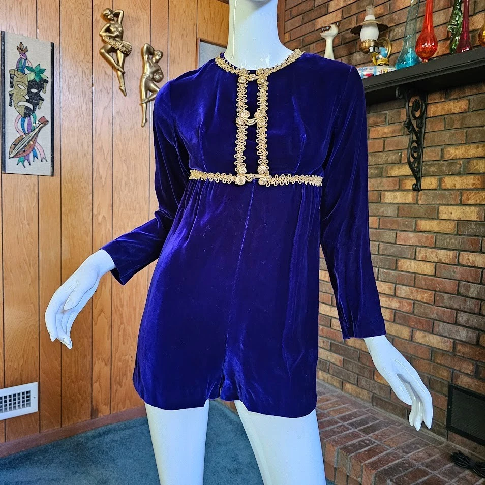 Jumpsuit Velvet Vintage Jumpsuits & Playsuits for Women for sale
