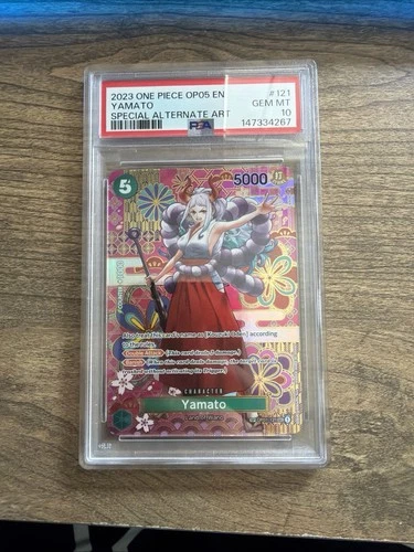 One Piece Card Game TCG OP05 Yamato OP01-121 SP PSA 10
