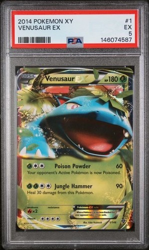 Venusaur-EX graded PSA 5 for sale on eBay
