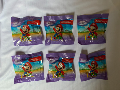 Milka, Super Mario Konvolut, - 6 Tüten, SELTEN !!, ungeöffnet, komplett in OVP !