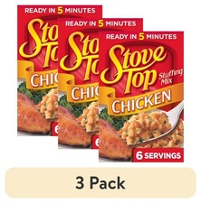 (3 pack) Stove Top Stuffing Mix, 1 Box, for Dinner Sides and Thanksgiving Dinner