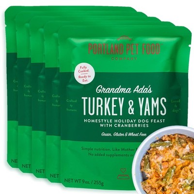 Portland Pet Food Company Fresh Dog Food Pouches  HumanGrade Toppers Wet Meal...