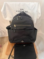 Coach Diaper Backpack With Matching Wristlet