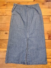 Christopher  Banks Denim Maxi Skirt Womens 10 Blue Jean, No Pockets