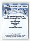 2026 Topps Chrome Kevin McGonigle Rookie Autograph Teal Refractor /299