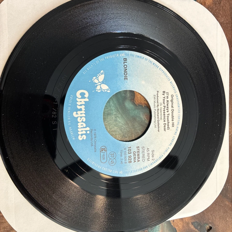 RARE COVER ORIGINAL BLONDIE Presence Dear/Denis 7" VINYL 45 Vinyl - Image 3 of 4