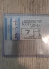 1979 Miami University Dan Fogelberg Ticket Stub April 7, 1979 Millett Hall