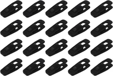 20pcs Velvet Hanger Clips Black Closet Space-Saving Pants Skirt Clothes Hangers 
