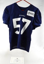 2023 Houston Texans Neville Hewitt #57 Game Issued P Used Blue Practice Jersey 8