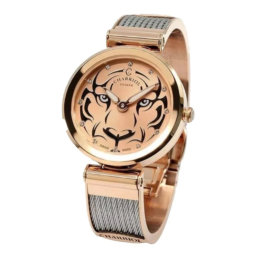 Stainless Steel Band Stainless Steel Case Charriol Wristwatches