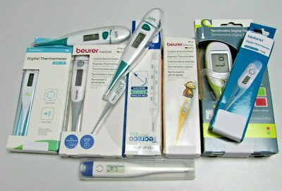 9er Set Fiebertheromemter, Beurer, Laica, Bioland, Tecnico