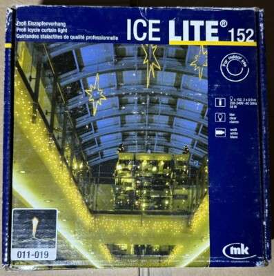 Profi Lichterkette Weiß MK Ice Lite 152 LED warm weiß Eiszapfen Lichtervorhang
