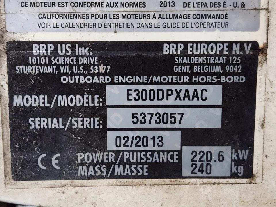 Evinrude E-TEC 300 подвесной мотор E300DPXAAC - на запчасти! - Изображение 2 из 4