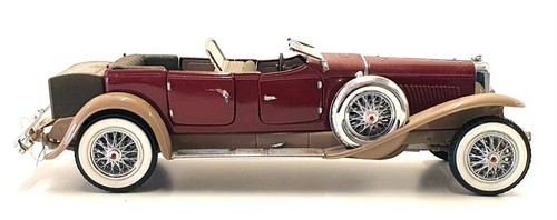Franklin Mint 1/24 Scale 081221H - 1930 Duesenberg J Derham - Maroon/Beige - Picture 4 of 5