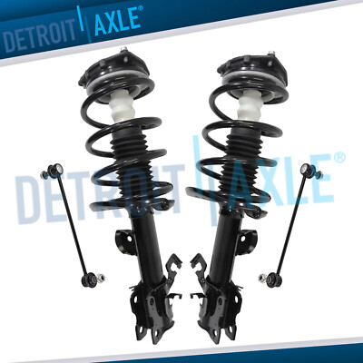 Front Struts w/ Coil Spring Assembly Sway Bars Kit for 2011 - 2017 Nissan Juke