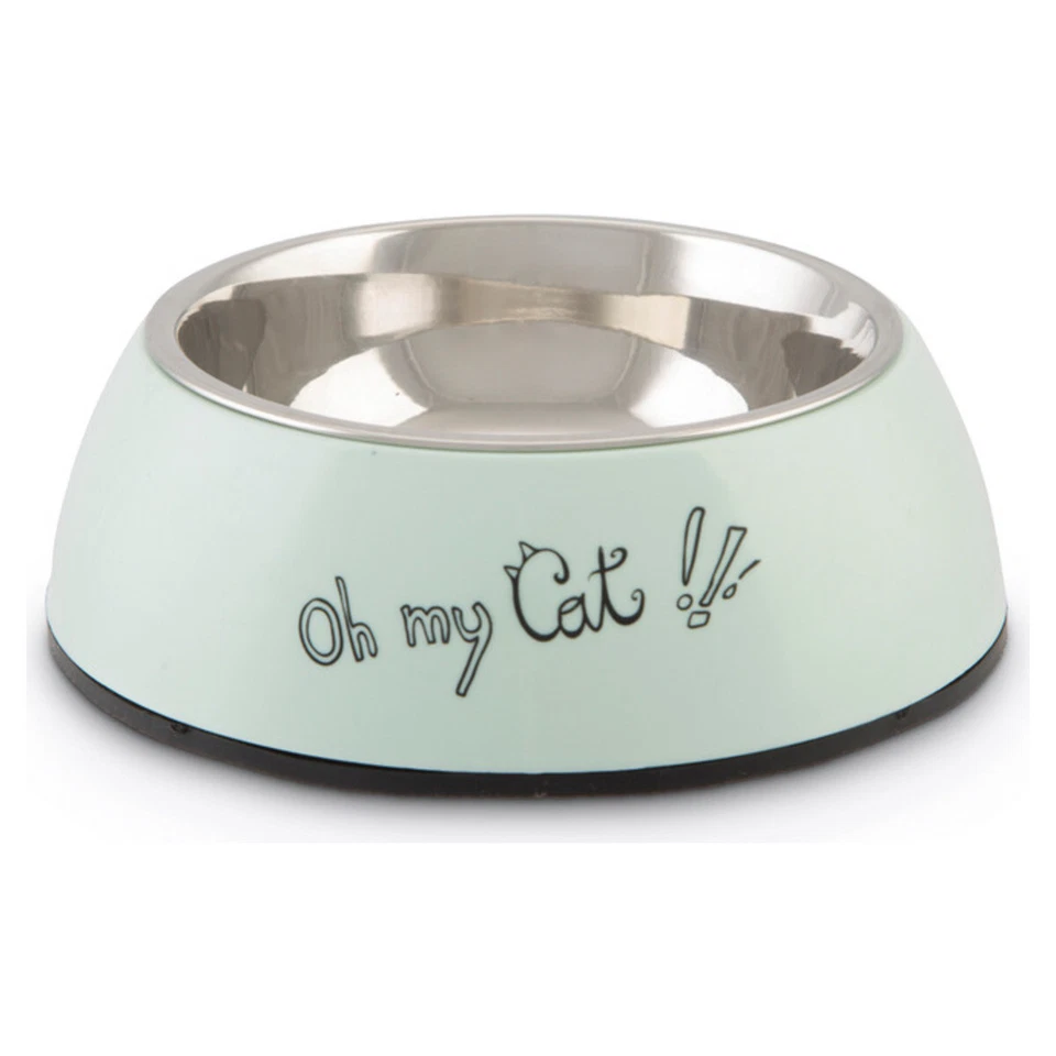 Beeztees Katzennapf Oh My Cat mint 14cm für Katzen, rutschfest, 160ml - Bild 1 von 1