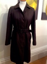 Authentic Fendi Monogram Trenchcoat Size 40 Euc